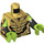 LEGO Minifigur Torso mit Gold, Schwarz und Limette Rüstung (973)