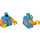 LEGO Minifig Torso mit Letterman Jacket mit &#039;SQUIDS&#039; Logo auf Der Rücken (973 / 76382)