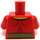 LEGO Minifig Torso with Muscles and Yellow Lines (Plastic Man) (973)