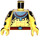 LEGO Minifiguur Torso met Halsketting en Sixpack van Ancient Warrior (973)