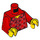 LEGO Minifiguur Torso  met Open-Necked Plaid Shirt (973 / 76382)