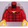 LEGO Minifig Torso  med Open-Necked Plaid Skjorte (973 / 76382)