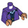 LEGO Minifigura Torso con Morado Chaqueta over Chaleco (973 / 76382)