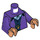 LEGO Minifig Torso with Purple Jacket over Vest (973 / 76382)
