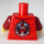 LEGO Minifig Torso mit rot Jacket und Dark rot Jumper (973 / 76382)