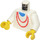 LEGO Minifigura Torso con Rojo Cuello con Blanco Brazos y Amarillo Manos (973 / 73403)