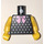 LEGO Minifig Torso with Silver Dot Pattern and Bow (973)