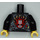 LEGO Minifigur Torso mit Veste mit Tooling, Schädel und Flames (973 / 76382)