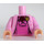 LEGO Minifig Torso withDark Pink Vest and Gold Brooch (973)