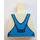 LEGO Minifigur Torso ohne Arme mit Blau Bib Overalls over V-neck Hemd (973)