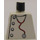 LEGO Minifig Torso without Arms with Lab Coat, Gray Buttons, and Stethoscope Pattern (973)