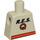 LEGO Minifigur Torso ohne Arme mit Orange Streifen und Res-Q Logo auf der Rückseite (973)