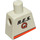 LEGO Minifig Torso without Arms with RES-Q Orange Pockets and Logo (973)