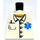 LEGO Minifigura Torso sin brazos con Blanco Camisa Azul Medi logo y Pocket con Pen (973)