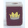 LEGO Minifig Vest with Crown on Dark Purple Background Sticker (3840)