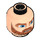 LEGO Minifigure Head Cartoon Style with Thick Beard (Recessed Solid Stud) (3626 / 63559)