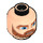 LEGO Minifigure Head Cartoon Style with Thick Beard (Safety Stud) (3626 / 63559)