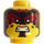 LEGO Minifigure Testa di Ancient Warrior (Perno solido incassato) (3626)