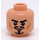 LEGO Minifigure Kopf mit Dekoration (Einbau-Vollbolzen) (10337 / 11450)