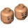 LEGO Minifigure Head with Decoration (Recessed Solid Stud) (1415 / 3626)