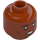 LEGO Minifigur Huvud med Dekoration (Infälld solid knopp) (3274)