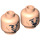 LEGO Minifigure Head with Decoration (Recessed Solid Stud) (3626 / 14256)