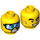 LEGO Minifigure Head with Decoration (Recessed Solid Stud) (3626 / 66721)