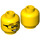 LEGO Minifigure Kopf mit Dekoration (Einbau-Vollbolzen) (3626 / 98363)