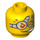 LEGO Minifigure Kopf mit Dekoration (Einbau-Vollbolzen) (90216 / 93357)