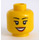 LEGO Minifigure Head with Decoration (Safety Stud) (12328 / 89165)