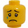 LEGO Minifigure Head with Decoration (Safety Stud) (23094 / 86289)