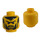 LEGO Minifigure Head with Decoration (Safety Stud) (3626)