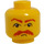 LEGO Minifigure Head with Decoration (Safety Stud) (3626 / 44476)