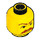 LEGO Minifigure Head with Decoration (Safety Stud) (3626 / 44476)