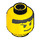 LEGO Minifigure Head with Decoration (Safety Stud) (3626 / 50006)