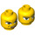 LEGO Minifigure Head with Decoration (Safety Stud) (3626 / 55533)