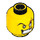 LEGO Minifigure Head with Decoration (Safety Stud) (3626 / 63186)