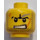 LEGO Minifigure Head with Decoration (Safety Stud) (3626 / 64880)