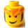 LEGO Minifigure Head with Decoration (Safety Stud) (3626)