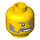 LEGO Minifigure Hoofd met Decoratie (Veiligheids Stud) (64902 / 96959)