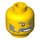 LEGO Minifigure Head with Decoration (Safety Stud) (64902 / 96959)