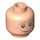 LEGO Minifigure Head with Decoration (Safety Stud) (92635 / 93197)