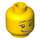 LEGO Minifigure Head with Eyelashes and Crooked Smile (Safety Stud) (12517 / 94571)