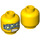 LEGO Minifigure Head with Four Cyborg Eyes (Safety Stud) (3626)