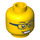 LEGO Minifigure Head with Glasses and Open Mouth Smile (Safety Stud) (3626 / 94575)