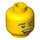 LEGO Minifigure Head with Open Mouth showing Teeth and Tongue (Safety Stud) (3626 / 94569)