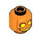 LEGO Minifigure Head with Pumpkin Decoration (Recessed Solid Stud) (3626 / 102232)