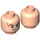 LEGO Minifigure Head with Scar by Right Eye (Recessed Solid Stud) (3626 / 10601)