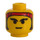 LEGO Minifigure Head with Sideburns and Red Bandana (Safety Stud) (3626)