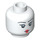 LEGO Minifigure Head with Small Red Lips (Safety Stud) (3626 / 94559)